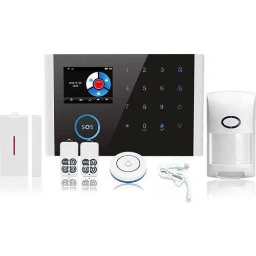 2.4 Inch WIFI+GSM+GPRS Burglar Alarm System Home Security PIR Sensor APP Remote Control