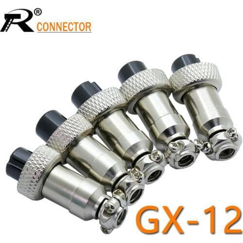 1pc GX12 2/3/4/5/6/7 Pin Female 12mm L88-93 Circular Aviation Socket Plug Wire Panel Connector
