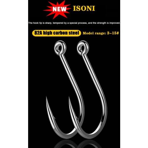 50pcs/pack Fish Hook High Carbon Steel Barbed 3#-15# peche en mer accessoire peche mer anzol para pesca carpfishing accesorios