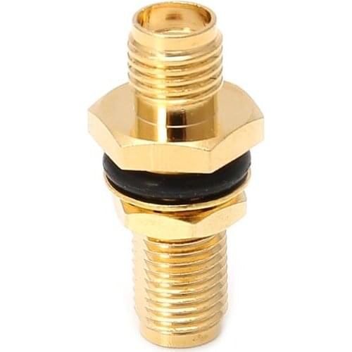 63HA SMA Female Jack RF Connector Straight Coaxial Converter Adapter Panel Mount O-Ring Connectors