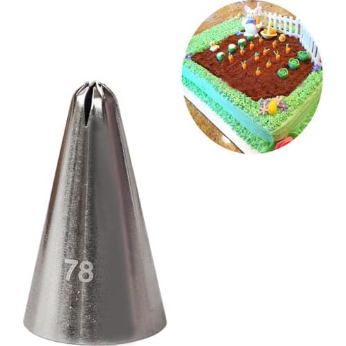 #78 Decoration Cake Nozzles Stainless Steel Icing Piping Cream tips Baking Nozzle bakvormen Dessert KH128