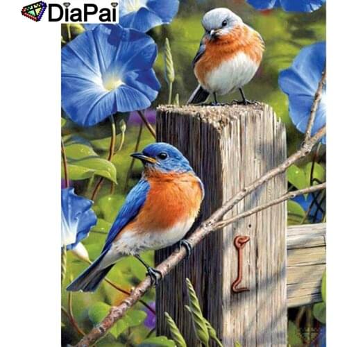 DIAPAI 5D DIY Diamond Painting 100% Full Square/Round Drill "Animal bird" Diamond Embroidery Cross Stitch 3D Decor A22561