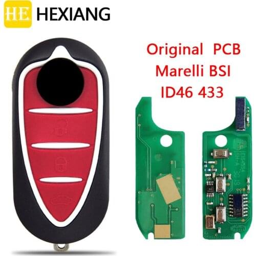 HE Xiang Car Remote Key For ALFA Romeo 147 159 Mito 2008 Years+ Delphi BSI PCF7946AT Chip 433ASK Auto Smart Control Replace Key