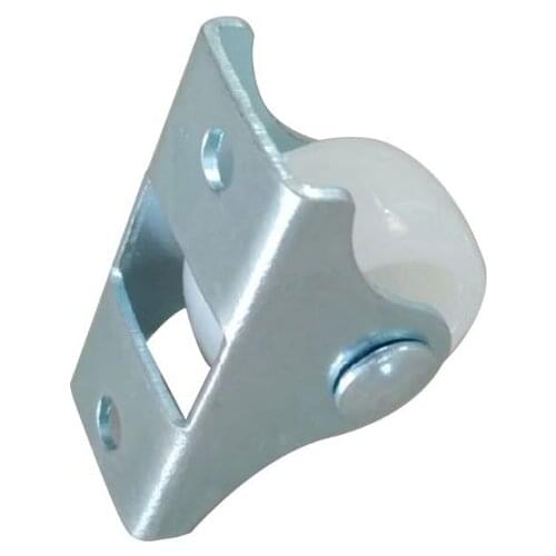 White Rail Fixed Casters Small One-Way Wheel Furniture Plastic Directional Wheel Hardware Accessories GXMA