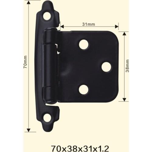 Freeshipping 70*38*31*1.2mm American Iron Metal Hinge Sewing Machine Folding Table Furniture Flip Tray Hinges Big Door Hinges