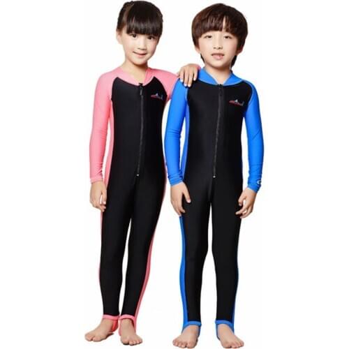 Kids Wetsuits Wetsuits Full Body Sports Skins Child UPF50+ sunshine protect child diving suit