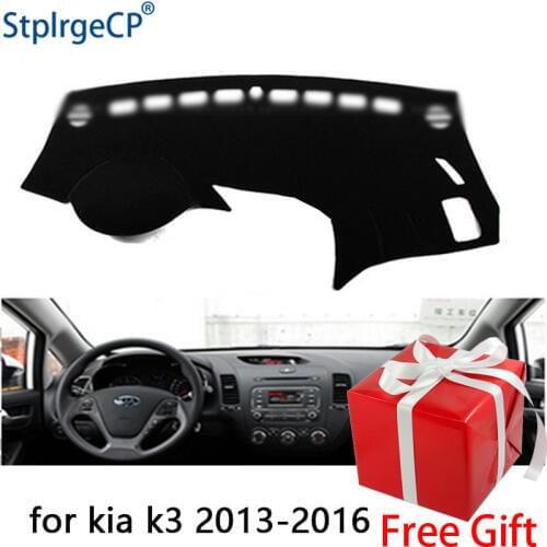 For Kia K3 K 3 2013 2014 2015 2016 2017 dashboard mat Protective pad Shade Cushion Pad interior sticker car styling accessories