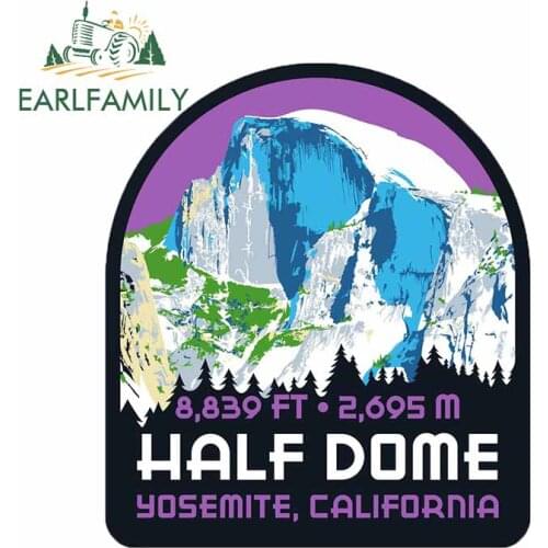 EARLFAMILY 13cm x 11.4cm for Half Dome Funny Car Stickers Occlusion Scratch Vinyl JDM ATV Window Trunk Decals Car Wrap