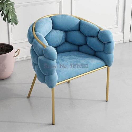 Nordic makeup chair net red ins bedroom light luxury dressing table chair beauty salon nail shop modern cloakroom stool