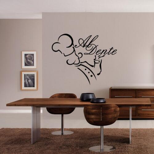 KUCADA cartoon chef man wall sticker for home decoration mural art decal diy wallpaper wall decor WP1497