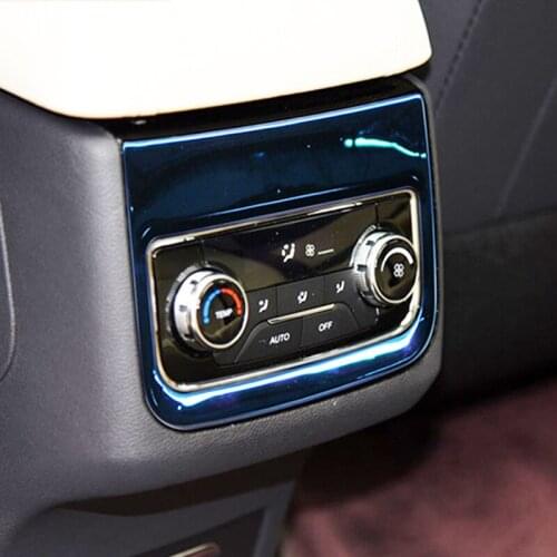 Lsrtw2017 car armrest rear vent trims USB electronic port panel decoration for changan cs95 2017 2018 2019 2020 2021 accessories