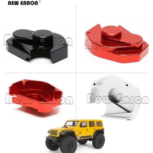 1Pc 21x28x9mm Metal Gearbox Dust Cover Gear Box Cover Protector for RC Crawler Car 1/24 Axial SCX24 90081 Upgrade Parts