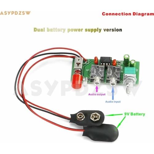 MINI-RA1 JRC4556 Battery version Portable headphone amplifier PCB/DIY kit/Finished board