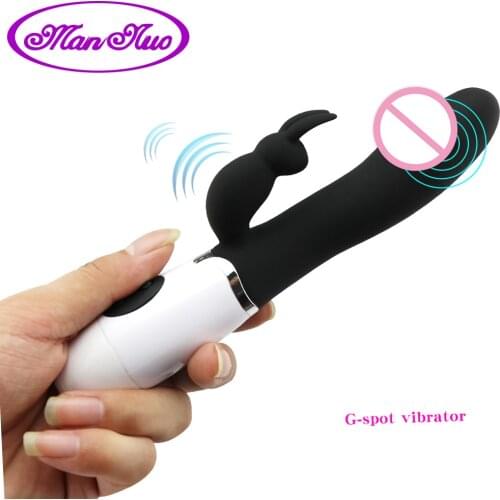 Man nuo 10 Speed G Spot Rabbit Dildo Vibrator Dual Vibration Silicone Women Sex Erotic Toy Female Masturbation Sex Products