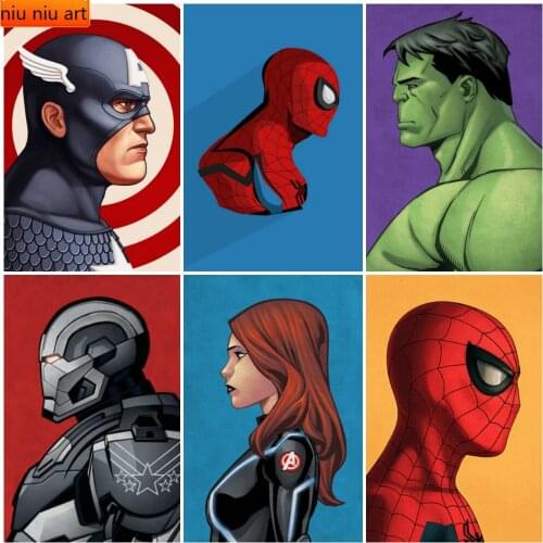Disney Marvel Avengers Captain America Diamond Painting Diamond Mosaic Diamond Embroidery Cross Stitch Kits Home Decor