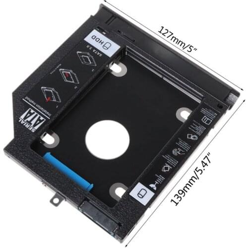 New 2nd SSD Hard Drive Caddy Tray Bracket for lenovo Ideapad 320 320C 520 330 330-14/15/17 B5400 GUE0N DU8A5SH