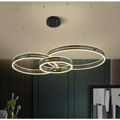 New ring-shaped up and down LED lights Home living room bedroom study dining room chandelier Commercial decorative lighting