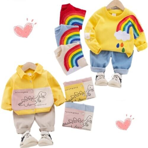 Boys And Girls Clothing Childrens Clothing Autumn Long Sleeve Clothing Childrens Clothing 2 Boys And Girls Clothing 2021 New