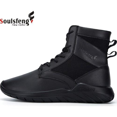 Soulsfeng Top Shoes Casual Sneaker Lace up Sports Boots Shoes for Indoor Outdoor Hunting Walking Sneakers