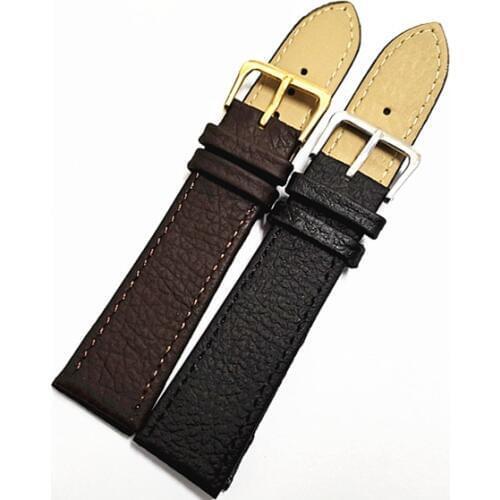 New arrived 2PCS High quality 12mm 14mm 16MM 18MM 20MM 22MM 24mm genuine cow leather watch strap genuine leather watch band