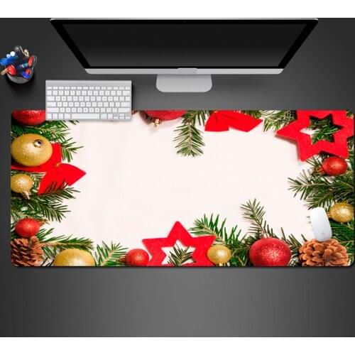 Christmas Decoration Mouse Pad High Quality rubber Mouse Mat Game Team PC Game Computer Keyboard Game Mats Christmas Gifts