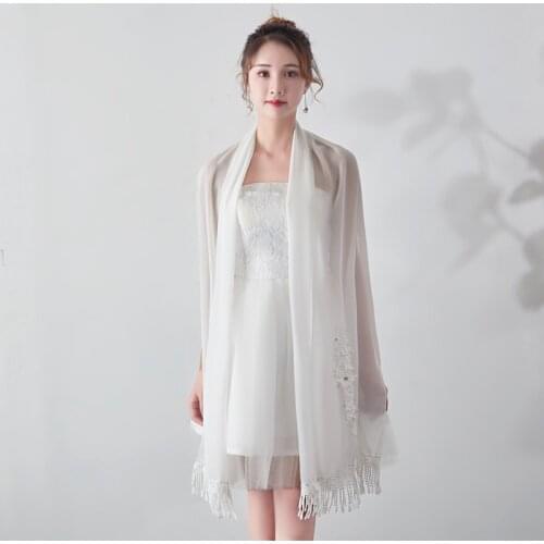 Chiffon Women Bridal Boleros Capes Wedding Formal Jackets Shawls Many Colors