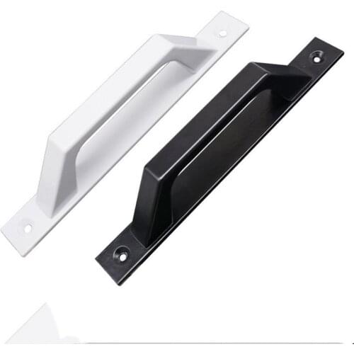 Aluminum Alloy sliding door handle Modern Kitchen Cabinet Bedroom Drawer door window American Pulls Black white long Handles