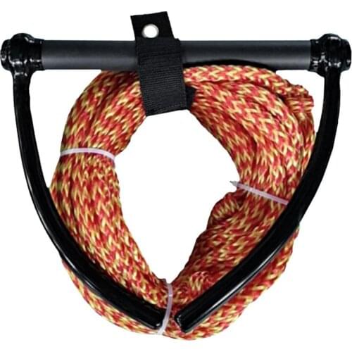 Black Handle Boating Accessories Water Ski Rope For Kneeboard Wakeboard Waterski Watersports Rope Floating Handle