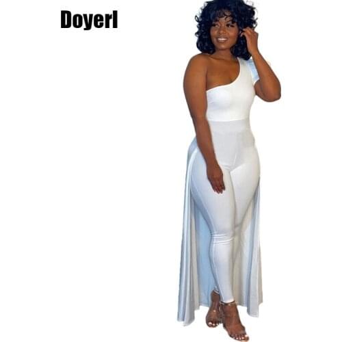 One Shoulder Cut Out Jumpsuit Women Summer 2021 Elegant Party Jumpsuit Women Evening Sexy Jumpsuit Clubwear Rompers Bodycon