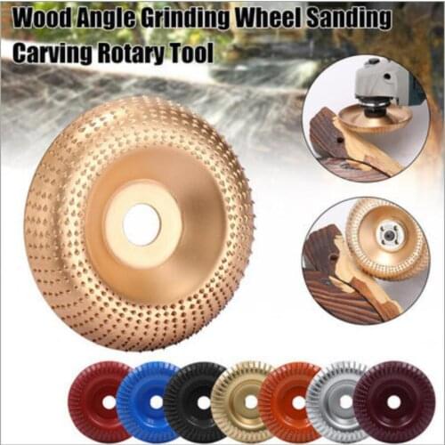 1pcs Wood Grinding Wheel Rotary Disc Sanding Wood Carving Tool Abrasive OD 100mm Bore 22mm