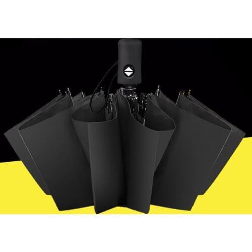 100cm Fully Automatic Umbrella 3 Folding Umbrella Gift Purchase Umbrella Men Business Gift Sunny and Rainy Umbrella