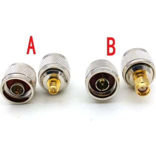 20PCS copper N male plug to SMA CONNECTOR N TO RP-SMA Plug Coaxial Adapter connector