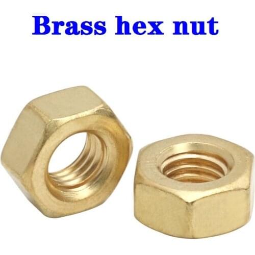 200Pcs DIN934 M8 brass Hex Nut Hexagon Hex Nuts