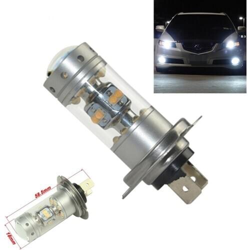 2x 140W 1200LM SHARP Chip H7 LED Fog Lamp 12V Car Daytime Driving Lights Universal High Power LED Bulb Lampada Faro 6000K White