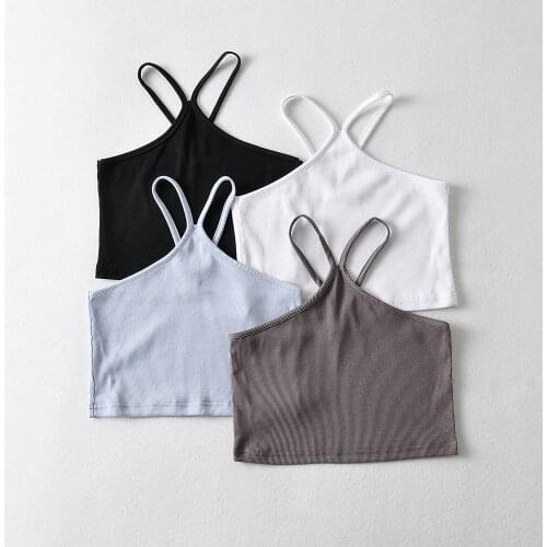 BRADELY MICHELLE New Arrivals Girls Super-short Camis Five-color Casual Sexy Style Tube Top Strap Back to The Basics Camis