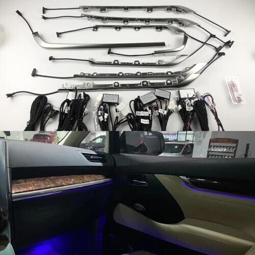 For Toyota vellfire alphard Inter door Ambient light full set Car decorate light Both fit LHD/RHD car