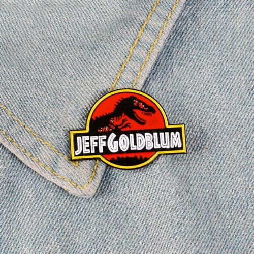 Cartoon Enamel Jurassic Park Pin Badge On Backpack Dinosaur Brooch Pins For Clothes Broche For Girls Gift