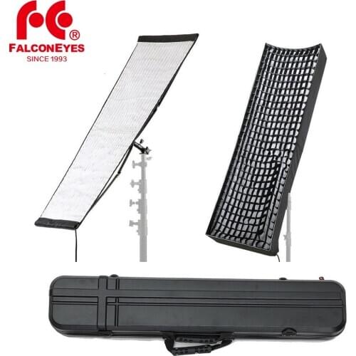 Falcon Eyes RX-36TDX 250W 3000K-5600K Photography Flexible LED Light Support Remote Control with Honeycomb Grid Softbox