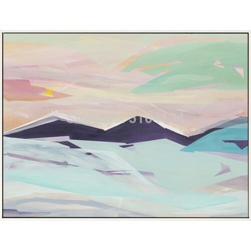 Art Hand painted Abstract Color Block Oil Paintings Abstract canvas Oil Painting wall painting for Living Room home Decoration