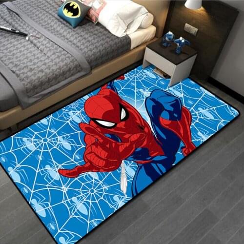 Disney Marvel Spiderman kids Floor Mats Print Bathroom Kitchen Carpets Children Doormats for Living Bed Room Boys Rugs 120x160cm