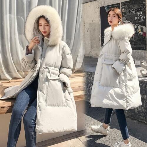 Fashion Temperament Joker Grace Heavy Seta Lead Even Cap. Fashion 2019 Winter Down Cotton-padded Clothes Easy Cotton Woman