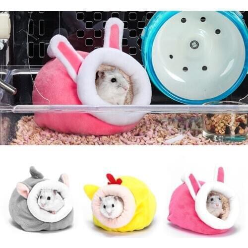Mouse Guinea Pig Bed Pet Sleeping House Warm Hamster Dog Kitten Nest