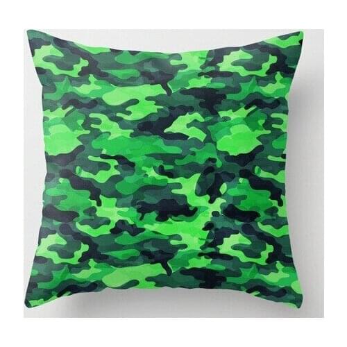 New Arrival Stylish Camouflage Unique Stylish Poster Luxury Printing Square Zippered Pillowcase Throw Pillow Sham Free Shipping