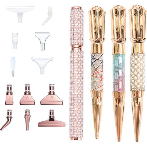 New Style Glitter 5D Diamond Painting Pen Sparkle Point Drill Pens Cross Stitch Embroidery DIY Craft Nail Art Handmade Supplies