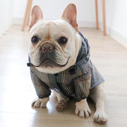 Pug Clothes French Bulldog Raincoat Welsh Corgi Coat Jacket Pet Dog Waterproof Clothing Rainwear Pomeranian Schnauzer Dog Outfit