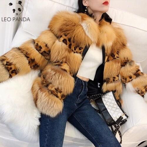 New Fashion Woman Spring Autumn Warm Thicken Round collar Covered button Pockets Coat Female Real Fox Fur Fur coat CY528