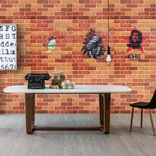 Self adhesive Waterproof TV Background Brick Wallpapers 3D Wall Sticker Living Room Wallpaper Mural Bedroom Decorative