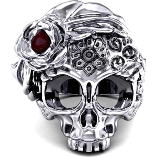 SECRET BOYS - New Punk Skull Ring Men And Women Personality Gothic Style Skull Ring