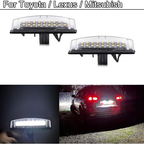 LED License Plate Light For Toyota Camry Aurion Echo Prius Yaris Venza For Lexus IS200 IS300 LS430 GS300 For Scion For Mitsubish