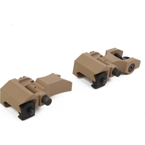 Troy Front&Rear Folding Battlesight M4 Style Set AR-15 M16 Backup Iron Sight for Picatinny / 20mm Rails